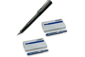 Lamy Safari Umbra Füllhalter 1203065 Kunststoff Umbra M (+ 10 Patronen blau)