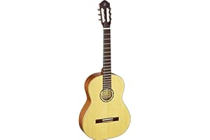 Ortega Guitars 4/4 Classical Guitar – Slim Neck – Family Series – Including Gig Bag – Spruce, Mahogany, Natural (R121SN)