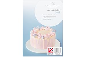 The Worcestershire Stationery Company Cake order form, A4, 60 order forms, printed double sided with graph and notes section