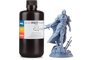 ELEGOO ABS-Like Resin 3.0 Pro, Harz für 3D-Drucker mit Höherer Kratzfestigkeit, 405nm UV Harz für MSLA/DLP/LCD-Drucker, Schnelle Aushärtung, Hohe Präzision, Nicht Spröde, Grau 1000g