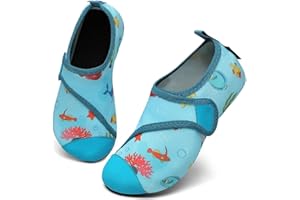 SAGUARO Kinder Badeschuhe Schnell Trocknend Atmungsaktiv Wasserschuhe Leicht Weich Barfußschuhe-Touch X, Gr. 20-37