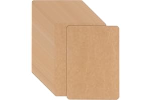 SIYURONGG Cartes Papier Kraft, 100 Pièces A6 Cartes vierges, Cartes Postales à Personnaliser, Étiquettes de Cadeaux en papier Kraft Marron, Cartes de Noël pour Projets Artisanaux DIY Étiquette Cadeau