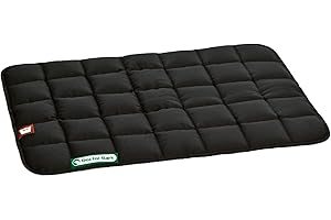 Doctor Bark Hundedecke - weiche, hochwertige Hundematte für kleine Hunde/Welpen, robuste Indoor - Outdoor Liegedecke, waschbar bis 95°C (Gr. S, Schwarz)