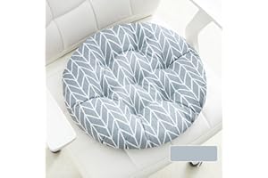 GSDJU Cuscini per sedie Set di 6 cuscini per sedie, Cuscino decorativo Cuscino Cuscino per sedie Cuscini da giardino 17 cuciture in un unico motivo, Cuscino rotondo spesso-13||40cm in diameter