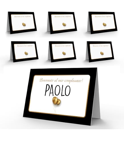 Set di 50 segnaposto per matrimonio, compleanno, battesimo