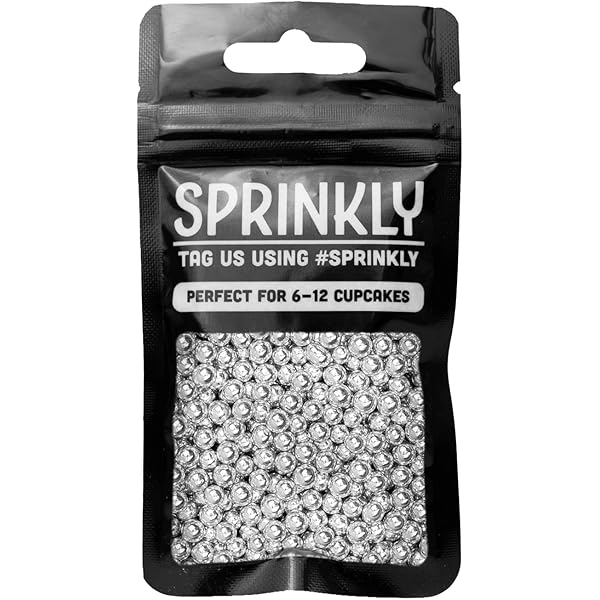 Violet Glimmer Cake Topper Sprinkles - 30g Edible Shimmer Balls For - View #13