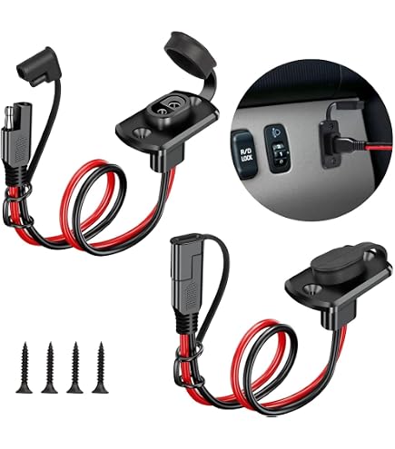 IGreely Cavo Prolunga SAE 10 AWG 1,8m Per Pannello Solare, Batteria Auto E Camper