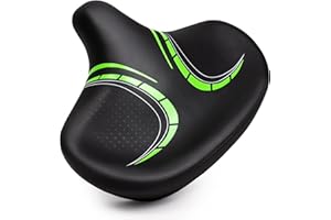 CDYWD Selle de Velo Ultra Confortable, Extra Large, Rembourrage Doux, avec Suspension, Homme Femme Selle Bike Life, Homme et Femme Selle de Vélo Ergonomique Anti Douleur