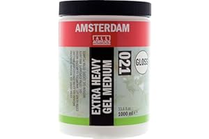 Amsterdam-Gelmittel - Extra Heavy Gel Medium Gloss 021-1000 ml - Enhance Acrylics - Thick Layers - Mixed Media