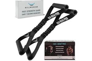 Bullworker Iso-Bow Pro Pair - Isometric Exercise Equipment - Self Resistance Stretching Strap Workout Equipment, Portable Home Gym Exercise Straps for Yoga, Pilates, Mobility and Strength Training