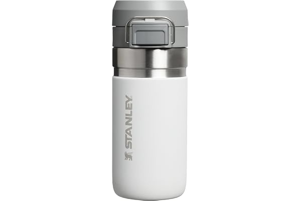 STANLEY 1913 Quick Flip Gourde Isotherme 0.47L - Froid Pendant 7 Heures - Étanche - Va au Lave-Vaisselle - Couvercle à Bouton-pression - Thermos Sans BPA - Gourde Inox - Bouteille D'Eau - Frost