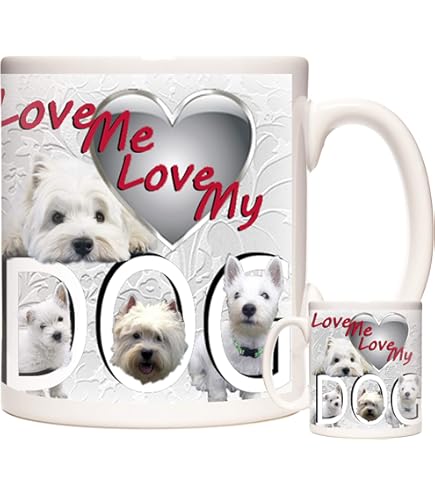 MG4203 Mug Fantaisie Avec Inscription « Beware Crazy Westie