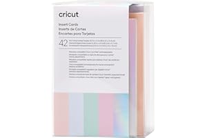 Cricut Insert Cards Principessa, per l'Uso con Il Tappetino delle Carte, 8.9 cm x 12.4 cm (Taglia, Confezione da 42, Carta, Princess, 8.9cm x 12.4cm Size R10), unità