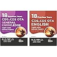Combo (set of 2 Books) 18 Topic-wise CDS OTA English & General Knowledge Previous Year Solved Papers (2007 - 2024) Phase I & II - 8th Edition | Combined Defence Services PYQs