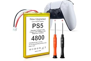 TQTHL Bateria do Sony PS5, [4800 mAh](nowa aktualizacja 2024) akumulator litowo-jonowy zamiennik do PS5 Playstation 5 DualSense Wireless Controller