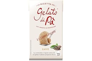PASCAL - PANNA, GELATI E CREME GOLOSE La Ricetta del Gelato di Pa': base gelato liquida UHT a lunga conservazione. Miscela per gelato al Caffè - 2 confezioni da 1130 grammi circa/cad