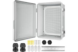 CHENGPI Caja Electrica Exterior, IP65 Caja Cuadro Electrico, Caja de Derivación de Montaje en Superficie, Caja Registro Electrico, 330×430×180MM