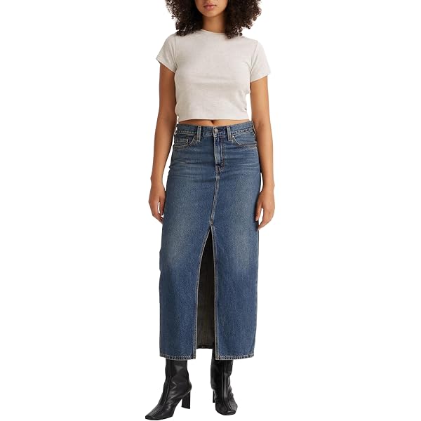 Allegra K Gonna Di Jeans Lavata A Coda Di Pesce, Vita Alta, Midi In Denim, Per Donna, Ideale Per Matrimoni, Ufficio E Tempo Libero