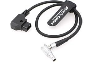 Alvin's Cables 2-pinowy męski kabel zasilający pod kątem prostym do D-Tap do Teradek Bond 45 CM