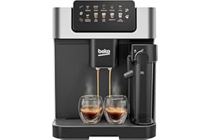 Beko Bean to Cup Coffee Espresso Machine CaffeExperto CEG7304X | Milk Jug | Colour Touch Screen Panel | 19 Bar Pressure, 2 Coffee Nozzles | Fully Automatic, Black