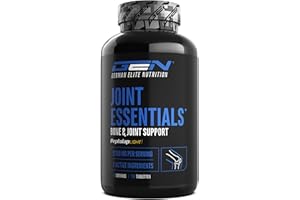 GEN GERMAN ELITE NUTRITION Joint Essentials – 180 comprimidos, 5100 mg al día – Glucosamina, Condroitina, MSM, Ácido Hialurónico, Colágeno, Vitamina C, Pimienta Negra – Suplemento para las articulaciones