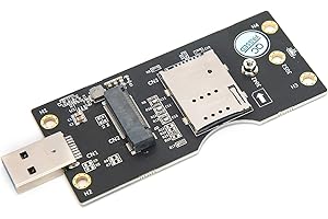 PUSOKEI M.2 to USB3.0 Adapter Key B NGFF M.2 SSD to USB 3.0 Riser Card SIM 8Pin 3042/3052 NGFF (M.2) Key B Card compatible with M.2 Card To desktop/laptop