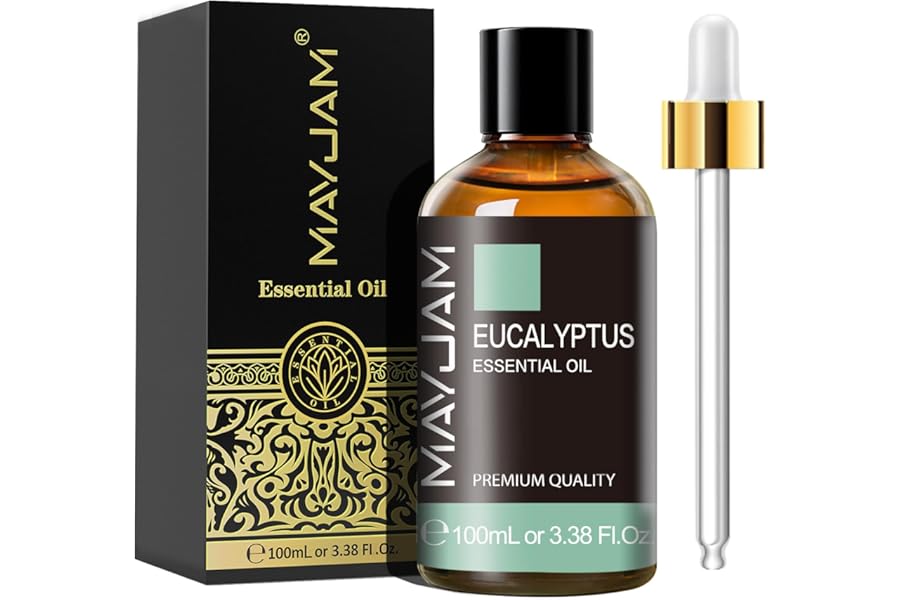 MAYJAM Eucalyptus Essential Oils 100ML, Eucalyptus Oil for Diffuser, Humidifier, DIY, Home, Office