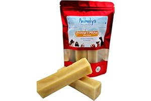 ANIMOLYA Friandises pour Chien - Bâton de Fromage à Mâcher - 100% Naturel - Barre Résistante - Occupation et Mastication - Hygiène Dentaire - Os Ludique et Sain (Taille XL - Lot de 2) XL