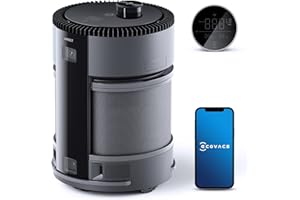 ECOVACS AIRBOT Z1 Purificateur d'air mobile, H13 HEPA, stérilisateur UV, élimine 99,99% des 6 types de virus et bactéries, cartes 3D, vidéo direct, communication bidirectionnelle, assistant vocal YIKO