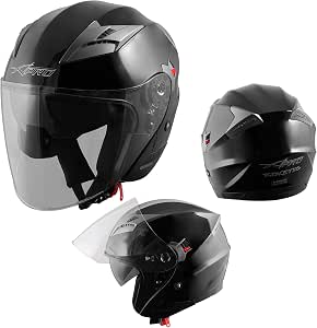 Casco Jet Moto Scooter Omologato ECE 22-05 Visiera Parasole Antigraffio  Nero XS : Amazon.it: Auto e Moto
