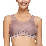 Deyllo Women's Sports Bra High Impact Plus Size Sports Bra Wirefree Workout Running Yoga Bra