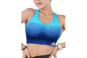 CLDFHX Brassiere Sport Femme Fitness sans Armature avec Coussin Amovible Soutien-Gorge Sport Grand Maintien sans Couture