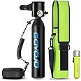 GOYOJO 0.5L Mini Scuba Tank Diving Tanks, 5-10 Minutes Portable Scuba Diving Equipment Lung Tank Underwater Kits for Underwater Diving Breathing Training, Sightseeing/Boat Cleaning