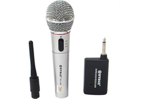 Comprare Web AntDau71 - MICROFONO PROFESSIONALE PER KARAOKE CANTO CONCERTI UNIDIREZIONALE SENZA FILI WG-309 CW311