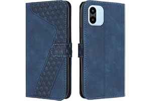OKZone Funda para Xiaomi Redmi A1, PU Cuero Flip Carcasa Fundas Móvil de Tapa Libro Caso Piel PU para Xiaomi Redmi A1, Billetera Tarjetero Case Telefono Cubrir Móvil Phone Cover (Azul)