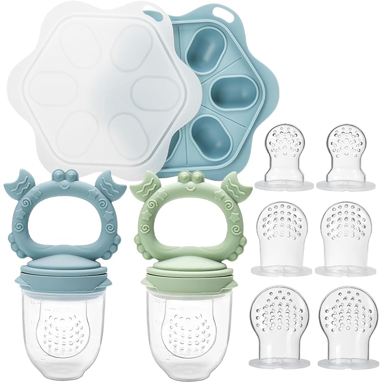 Tétine Grignoteuse Fruits Bébé – Silicone Alimentaire – 3 Tailles 3-24 Mois – Idéal Diversification