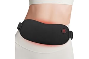 UNCN Portable Heating Pad Cordless Period Heating Pad for Cramps Menstrual Heat pad Electric Rechargeable Battery Included 5000mAh for Long Time Use