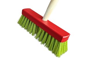 Land-Haus-Shop Kinderbesen Gartenbesen Holz Kinder Besen stabil mit Holzstiel Haushalt Garten Terasse Kinder Gartengerät Spielzeug Strassenbesen