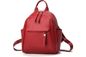 NICOLE & DORIS Ryggsäck Liten Ryggsäck Damryggsäck Lätt Elegant Mini PU Läder Dagsäck Ryggsäck Resväska för Shopping