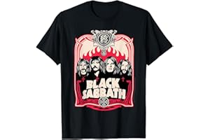 Black Sabbath Official Red Flames T-shirt T-Shirt