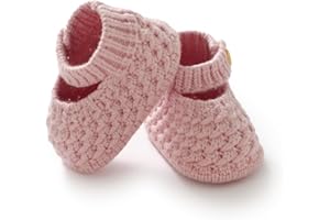 Neiwech Baby Booties Hand Knit Boots Slippers Soft Warm First Walkers Socks Shoes for Newborn Infan Boys Girls
