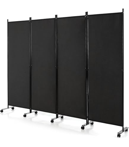 LuxeLivin' - Kamerscherm met 5 panelen 175x165 cm stof crèmekleurig