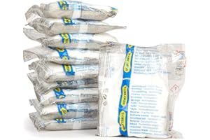 Set mit 10 Anti-Feuchtigkeits-Nachfüllpackungen für Luftentfeuchter – Ideal für Schränke, Badezimmer und Räume – Räume bis zu 15 m2 – 450-g-Beutel – Duft: Neutral – Humydry