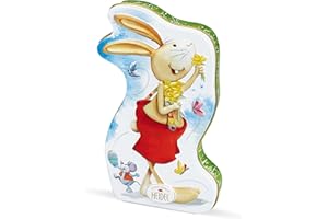 CONFISERIE HEIDEL Heidel Ostergrüße Geschenkdose 108g, Premium Milchschokoladen-Pralinen mit dekorativer Metalldose, Ideal als Ostergeschenk