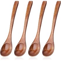 FloraMolly Set De 6 Cuillères à Long Manche Pour Miel Café Thé