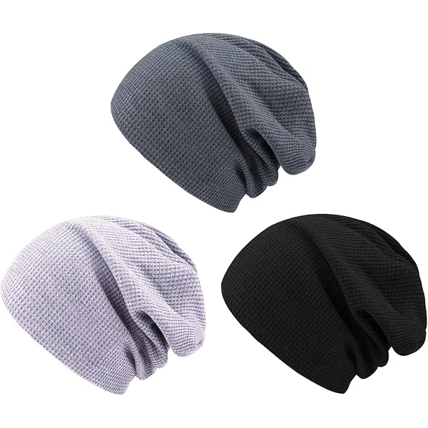 Bonnet Hiver Slouch Beanie Flintronic Pour Homme Et Femme - Laine Mixte Extensible - Chaud Et Confortable - Taille Unique