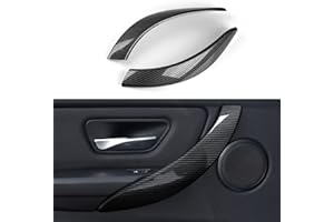OYDDL 2PCS Auto Aufkleber Autotür Armlehne Verkleidung ABS Interieurleisten Trim kompatibel mit BMW F30 F31 F34 3GT F32 F33 F36 3er 4er Accessories