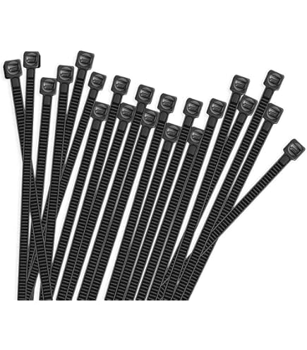 50 Pack Wire Label Zip Ties - Heavy Duty Cable Management Ties With Tags For Organization