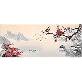 Porge Gamer Mouse Pad 70x30 Mouse Pad XL B&uuml;y&uuml;k Oyuncu Ofis Cherry Blossom Mousepad (Kiraz &Ccedil;i&ccedil;eği, 70x30 cm 3mm kalınlık)