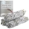 SOUL STICKS 6 Inch Organic White Sage Smudge Smudging Sticks 3 Pack Bundle for Home Cleansing, Good Energy Meditation, Meditation & Smudging Rituals | Sustainably Sourced California White Sage Bundle